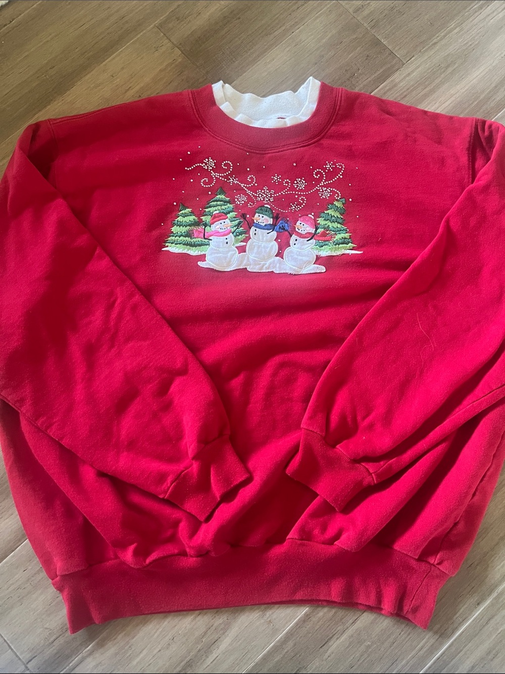 Vintage Snowmen Sweatshirt XL Christmas Holiday 90’s